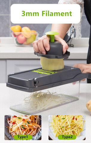 Овощерезка ручная с контейнером Veggie Slicer