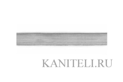 Галун металлизированный цвет серебро 13мм