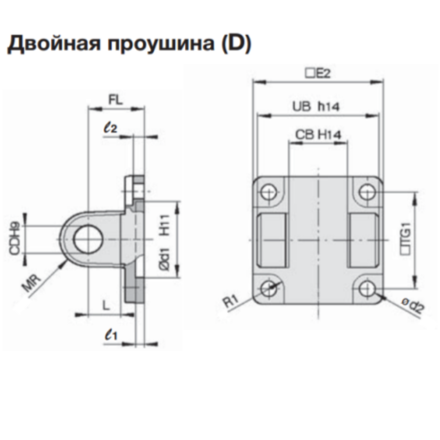 D5063E  Двойная опора (к передней крышке), сталь
