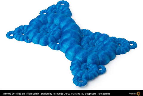 Пластик для 3D-принтера Fillamentum CPE HG100 Deep Sea Transparent