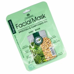 Maska \ Маска \ Mask FACIAL MASK BROCCOLI & SUNFLOWER OIL SHEET MASK