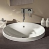 Geberit VariForm Раковина встраиваемая в столешницу овальной формы, 55х40 см, без отв. под смеситель, с отв. перелива