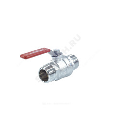 Кран шаровой латунь хром R253DL Ду 32 Ру35 НР рычаг Giacomini R253LX006