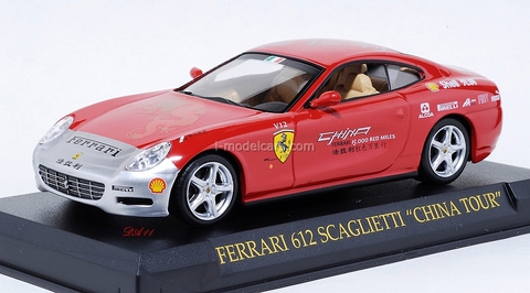 Ferrari 612 Scaglietti China Tour 2005 red 1:43 Eaglemoss Ferrari Collection #58