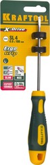 KRAFTOOL Х-Drive, SL4 х 100, отвертка (250071-4.0-090)