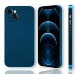 Ультратонкий чехол с защитой камеры K-Doo Air Carbon для iPhone 13 (6.1) (Синий)