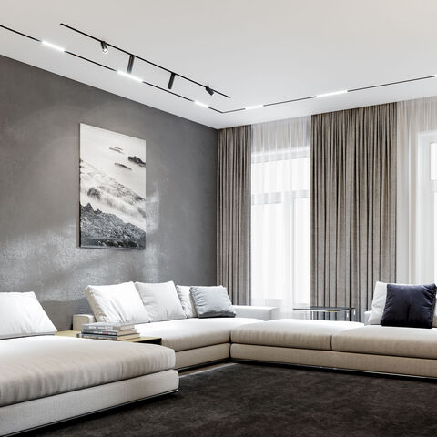 Магнитный трековый светильник Slim Magnetic  R07 8W  4200K  Porte  (черный)  85507/01