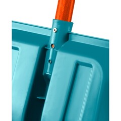 GRINDA FIBER-400, ширина 400 мм, пластиковая, с алюм планкой, особопрочный легк. черенок из фибергласса, V-ручка, снеговая лопата, PROLine (39941)