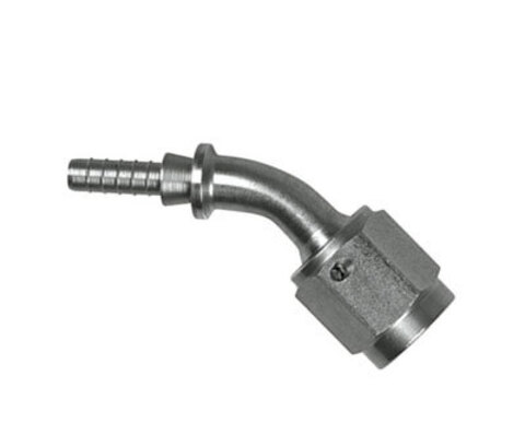 S6046-03P фитинг угловой с гайкой под обжим 3/8*24, сталь, анод., 45°,  Goodridge