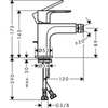 Hansgrohe HG Rebris E 72211000 Смеситель для биде, с д/клапаном, цвет хром