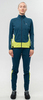 Женский Элитный лыжный костюм Nordski Race Dark Jeans Lime W
