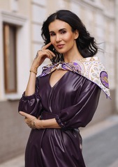 Платок «Пасхальное яйцо-часы Петушок»