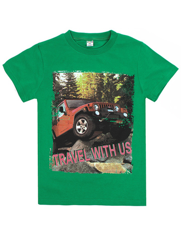 BK003-24 футболка детская, зеленая