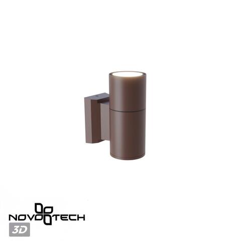 Уличный настенный светильник Novotech 370986 STREET NT25 000 коричневый IP65 GU10 50W 100-240V LANDSCAPE