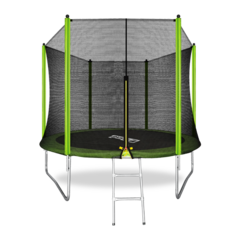 ARLAND Батут 10FT с внешней страховочной сеткой и лестницей (Light green)