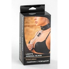 Ошейник с поводком Lady's Arsenal Black