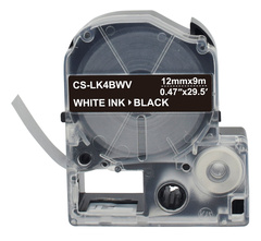 Картридж ленточный Cactus CS-LK4BWV черный для Epson LW300, LW400, LW700, LW600P, LW1000P, K400, Z700, Z900