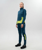 Женский Элитный лыжный костюм Nordski Race Dark Jeans Lime W