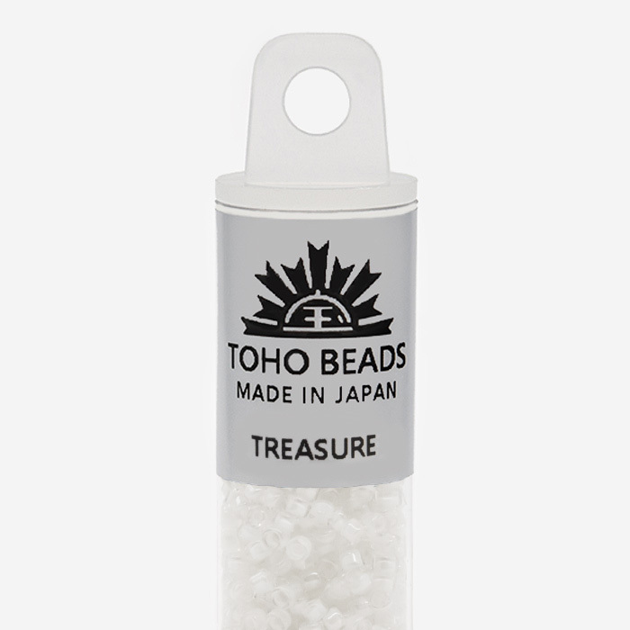 Японский бисер TOHO Treasure (№981), окрашенный изнутри прозрачный