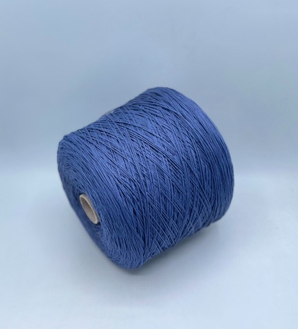 Бобинная пряжа (пр.Италия), art.Cotone, 350м/100 гр. 100%Хлопок, цвет-Грозовое небо , арт.34782