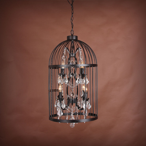 Люстра Vintage birdcage 4+4 лампы D45