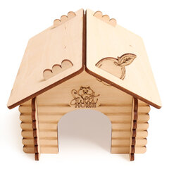 Lion изба для грызунов с рисунком малая  (120х150х100мм)