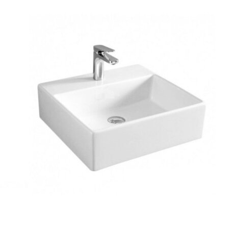 ArtCeram Quadro QUL005 01 00 Раковина, Artceram, Quadro, ширина, мм-400, глубина, мм-380, высота, мм-130, тип установки-подвесной/накладной, отверстия для смесителя-1, без перелива, материал-керамика, цвет-белый глянцевый
