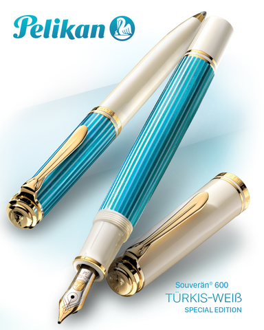 Pelikan Souverän® M 600 Turquoise-White