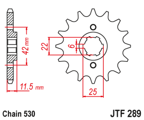 Звезда ведущая JTF289-15