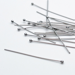 Пины (штифты) с шариком, сталь, размер 40*0,7 мм, цена за 20 шт