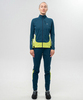 Женский Элитный лыжный костюм Nordski Race Dark Jeans Lime W