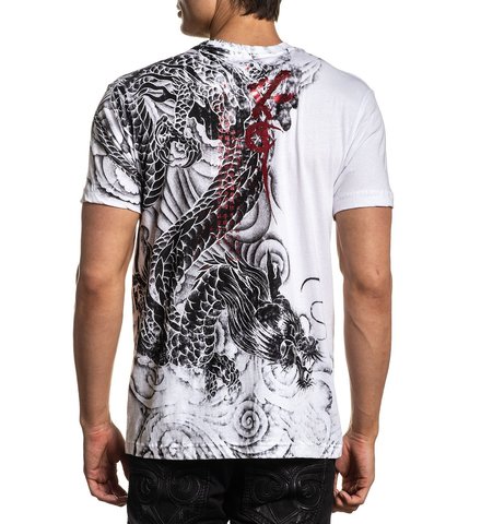 Xtreme Couture | Футболка мужская Imperial Dragon X1913 от Affliction спина на модели