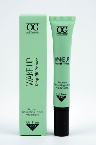 OG-FS5329 Праймер - минеральная основа для лица GREEN/ЗЕЛЕНЫЙ, WAKE-UP PRIMER,в тубе