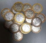 Б001_1 2000 10 рублей 55-я годовщина Победы в ВОВ Пoлитрук СПМД XF х 1 шт.