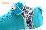 Кроссовки Монстер Хай (Monster High) на липучке для девочек, цвет голубой. Изображение 11 из 13.