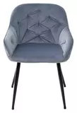 фото 4 Стул BREEZE BLUVEL-06 BLUE, велюр/ черный каркас М-City на profcook.ru