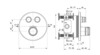 Ideal Standard A7296AA Смеситель встраиваемый с термостатом для душа, ХромCERATHERM NAVIGO (308297)