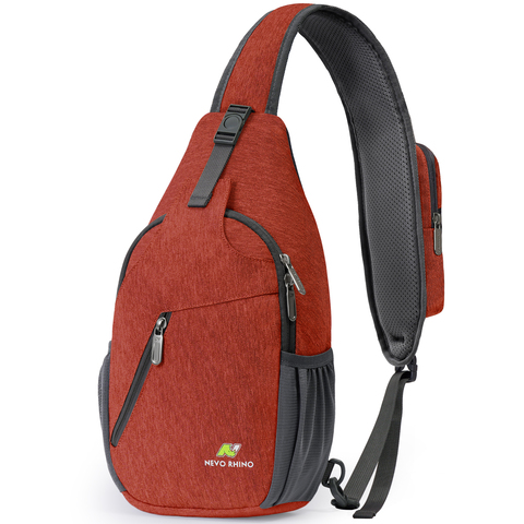 Картинка рюкзак однолямочный Nevo Rhino 8999-1-NW Vermilion red - 1