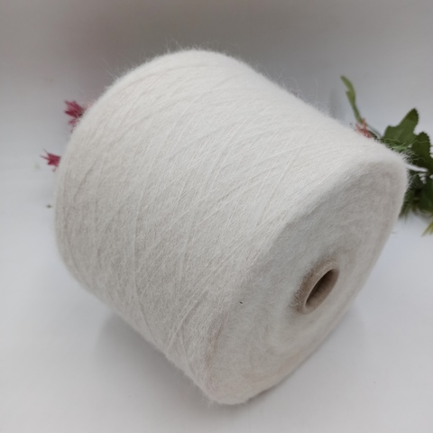 Soriano by Pecci Filati вспушенная альпака 1500м/100гр Gesso 55132 Молочный