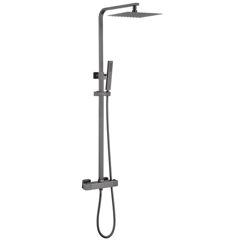 Abber AF8260NGL Душевая стойка Abber Daheim AF8260NGL с термостатом без излива, никель