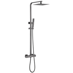 Abber AF8260NGL Душевая стойка Abber Daheim AF8260NGL с термостатом без излива, никель фото