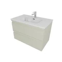 Aquatek AQ77080-GS AQ77080-GS Комплект мебели: Тумба 80см ВЕГА с раковиной AQ0480-00, 2 ящика,  цвет шалфей зеленый фото