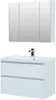 Aquanet 242525 Тумба с раковиной Гласс 90 цв.белый (242525)
