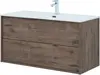Aquanet 298567 Тумба с раковиной Lino 100 (Flat) Дуб Веллингтон (298567)