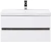 Aquanet 259007 Тумба с раковиной Беркли 80 белый глянец/дуб рошелье (259007)