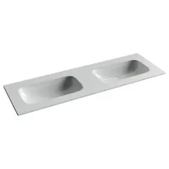 Ceramica Nova CN7022wx CN7022wx Раковина мебельная Grace прямоугольная 1410*457*137, с двумя чашами без отвер под смеситель фото