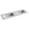 Ceramica Nova CN7022wx CN7022wx Раковина мебельная Grace прямоугольная 1410*457*137, с двумя чашами без отвер под смеситель