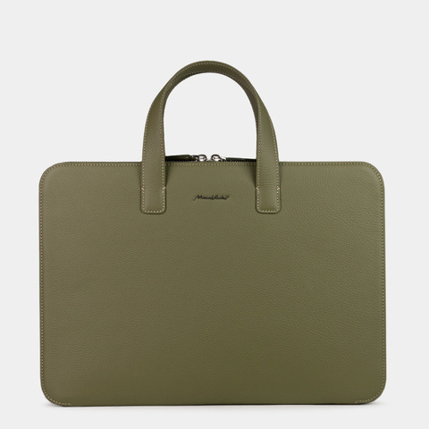 Сумка для MacBook Pro 16 - 17 из кожи теленка, зеленого цвета