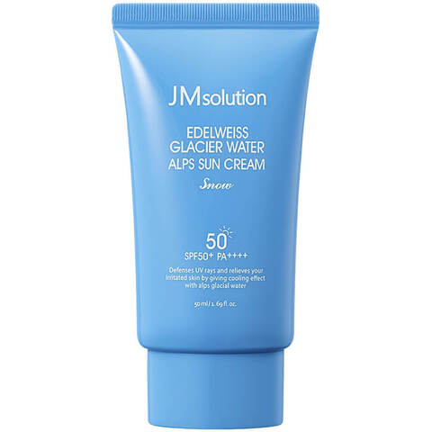 JMsolution Охлаждающий санскрин JMsolution Edelweiss Glacier Water Alps Sun Cream Snow SPF50+ PA++++, 50 мл
