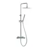 Ramon Soler 265402RK250 Термостат для душа с ручным и тропическим душем металлический 250 мм телескопический Хром